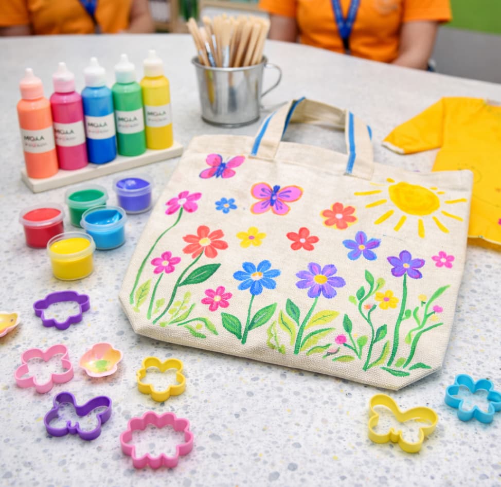Spring Break Kids Craft: Spring Art Tote