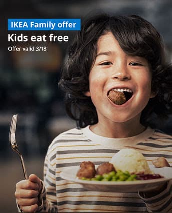 IKEA Family Kids eat FREE on 3/18