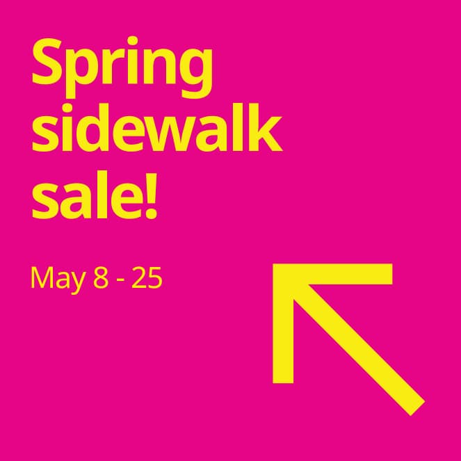Annual Spring Sidewalk Sale