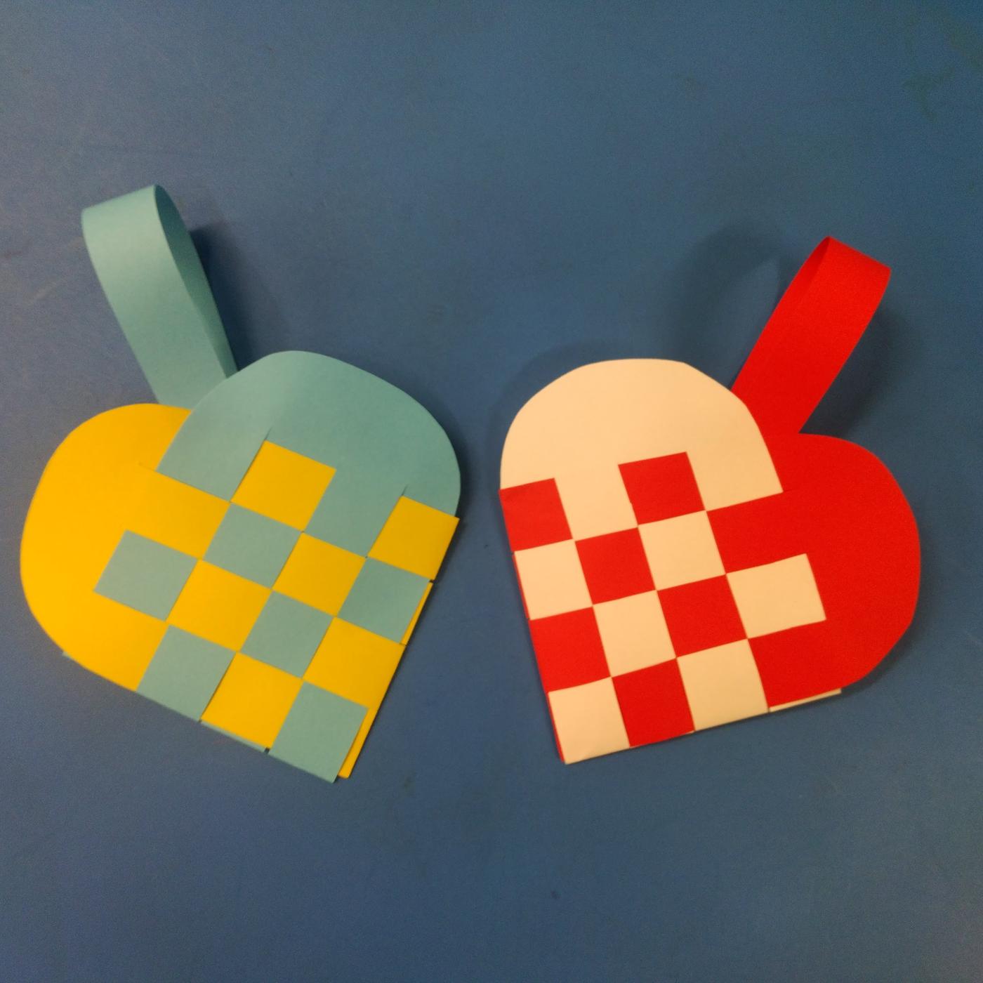Woven Paper Hearts