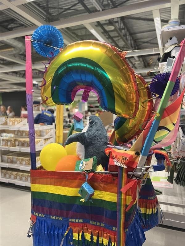 Shopping Cart Pride Parade at IKEA West Sacramento