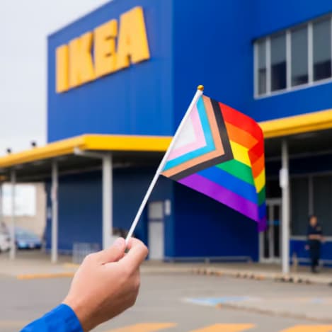 Flat Cart Pride Parade at IKEA Costa Mesa