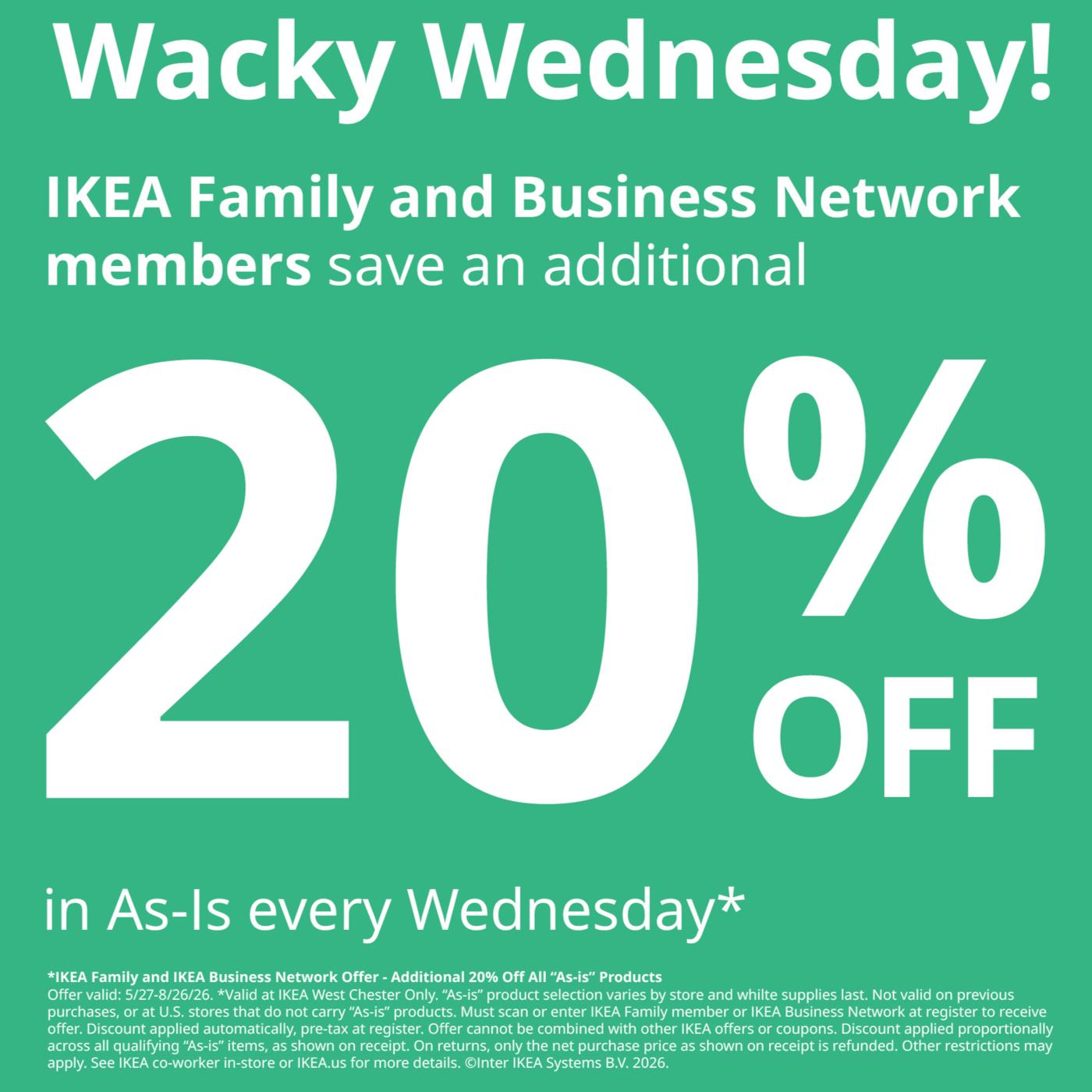 Wacky Wednesdays in As-Is