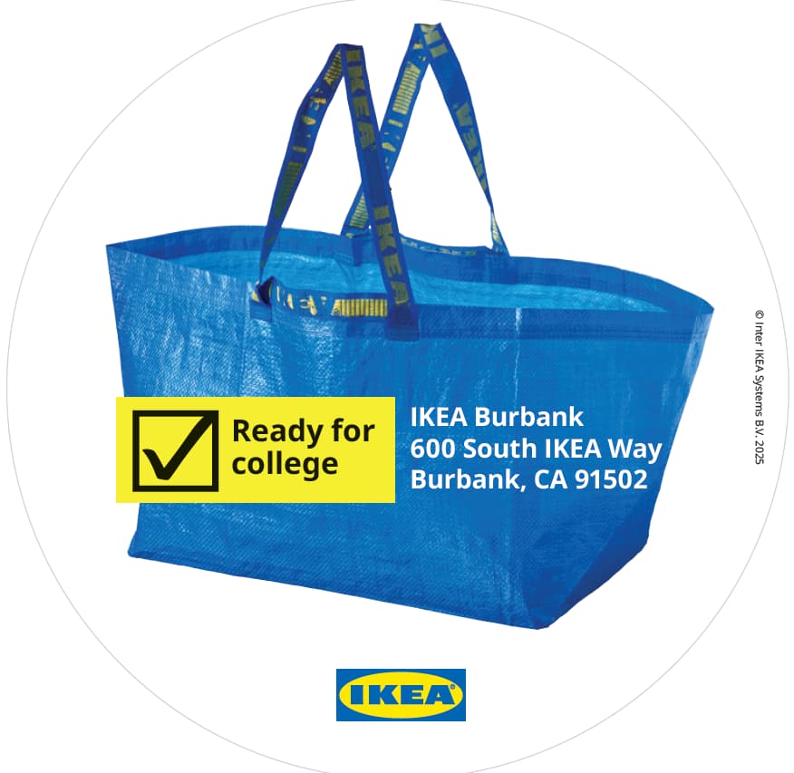 Ready for College Sticker Pickup @ IKEA Burbank