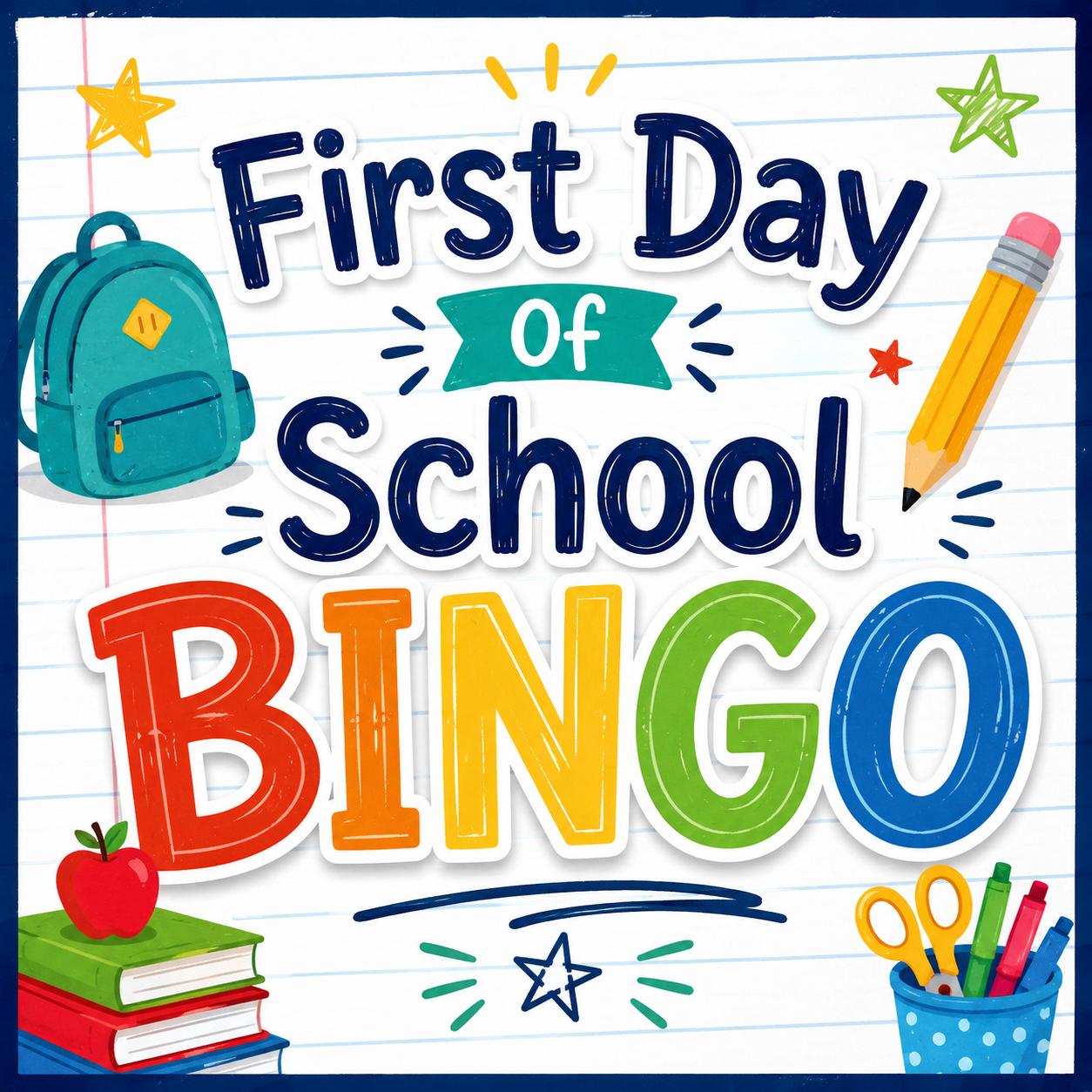 First Day of School BINGO and Food Drive
