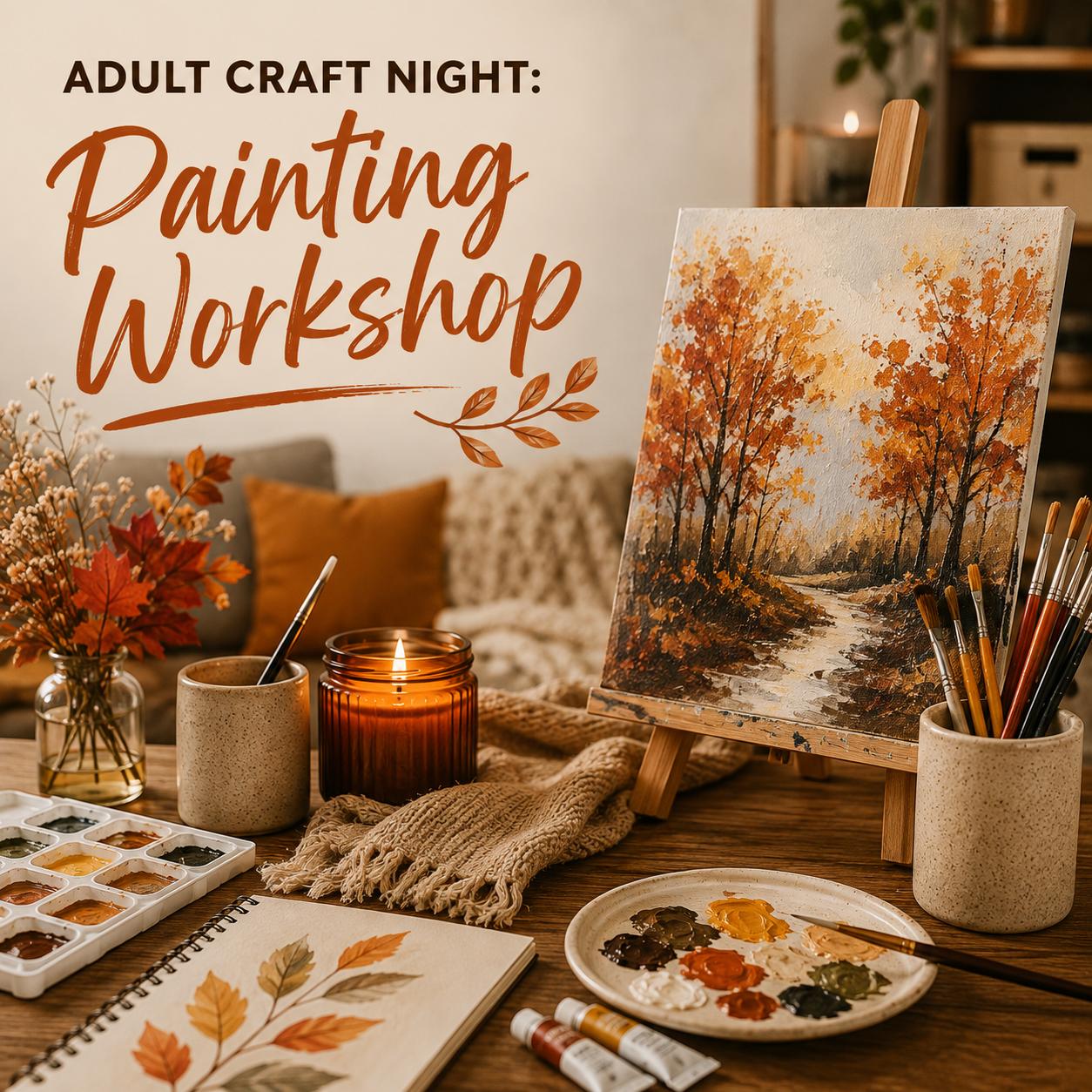 Adult Craft Night: Autumn Painting Workshop 🎨🍂