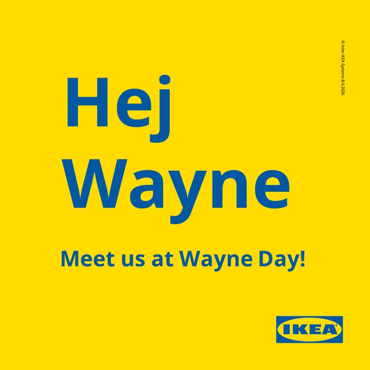 We're bringing the IKEA spirit to Wayne Day! 🌟