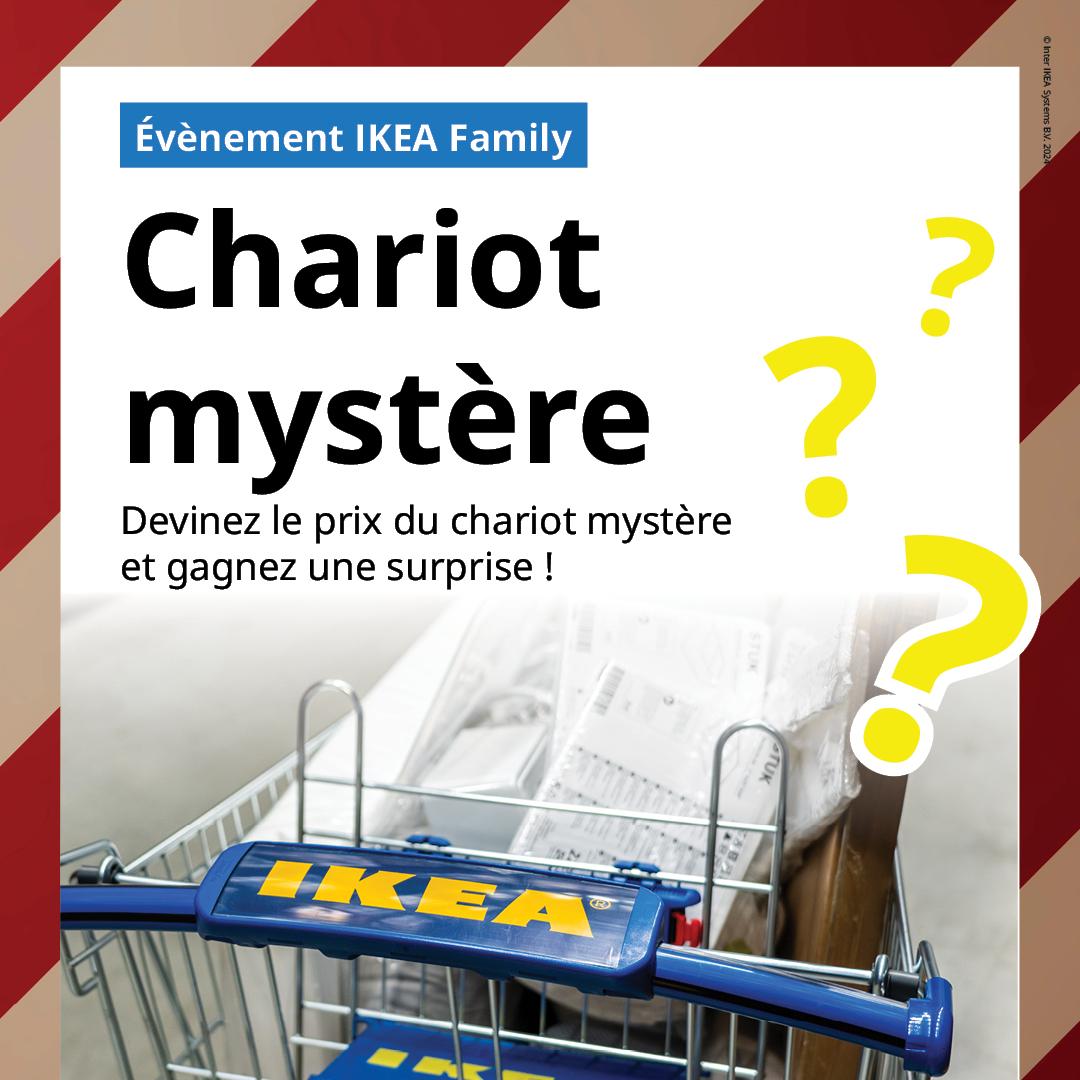 Devine, c'est gagné! Le chariot Mystère t'attend!