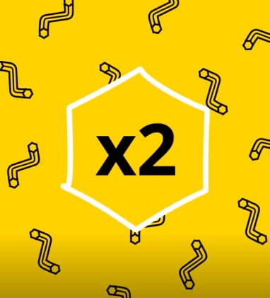 Deux fois plus de points à la clé !