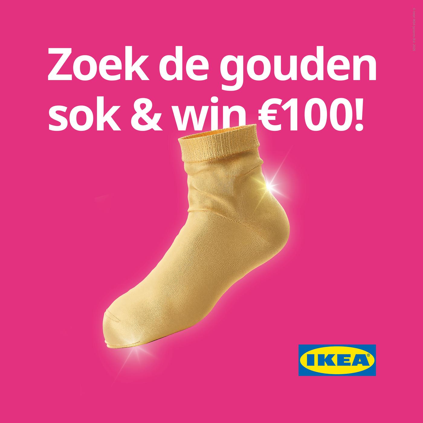 Vind de gouden sok en win € 100!
