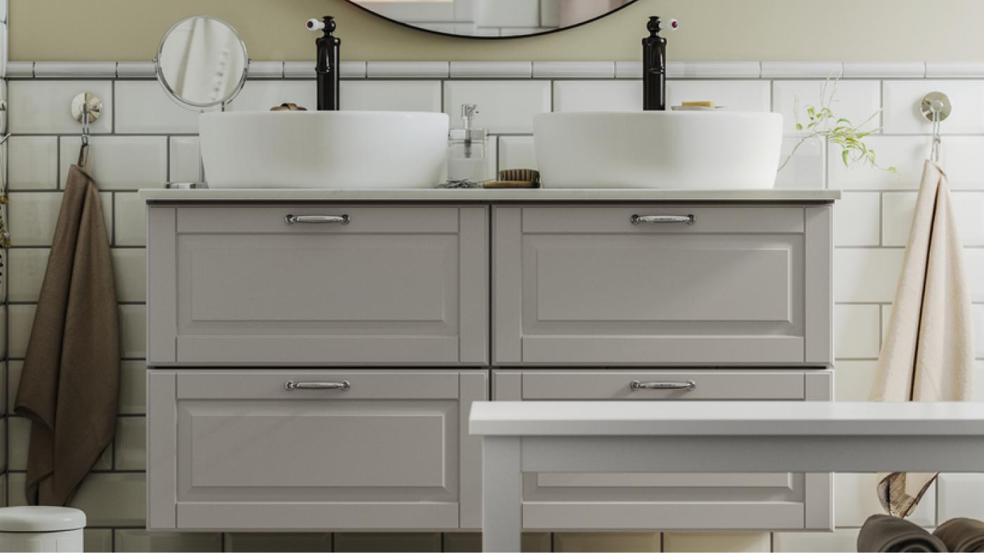 HEMNES bathroom cabinets with sink*
