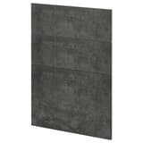 KALHYTTAN Küchenfront, Betonoptik dunkelgrau, folierte Spanplatte