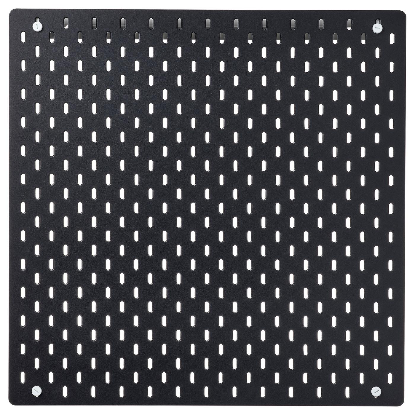 Ikea Ganci SKADIS – Set Da 6 Pezzi Per Pannelli Forati – Dimensioni 6x9,5 Cm – Colore Nero