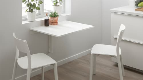 Wall-mounted tables