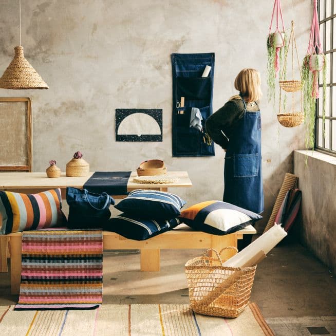 Light-filled roomset styled with products from the MÄVINN collection.