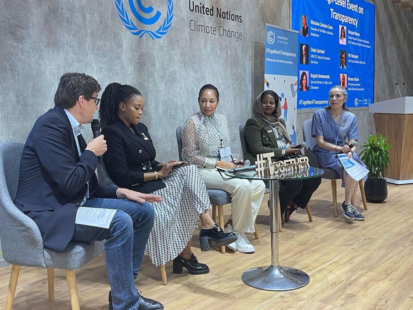 Pär Stenmark from Inter IKEA Group participates in a panel discussion at the United Nations Climate Change Conference.