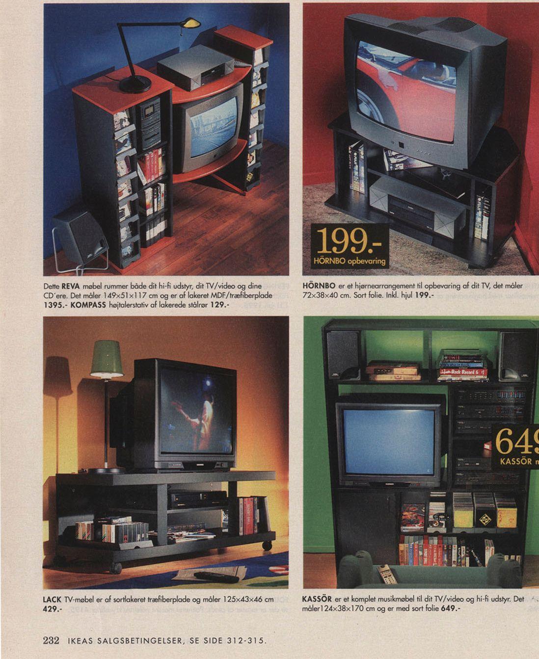 A page with TV-furniture from an old IKEA Catalogue.