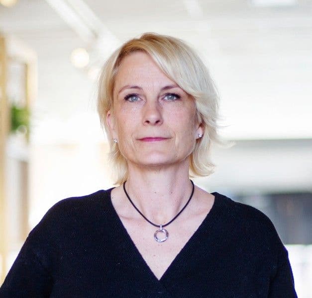 A portrait of Lena Julle, Sustainability Manager Range at IKEA of Sweden.