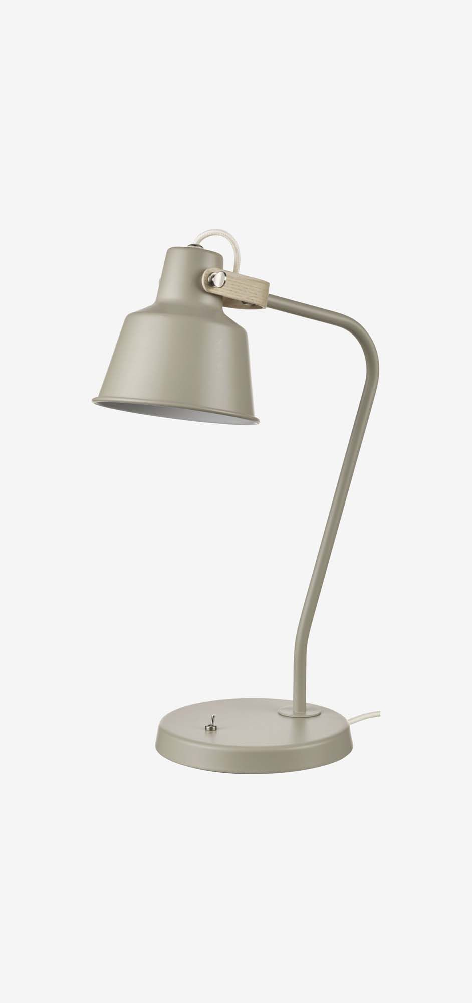 A cream SKÖMAKT reading lamp.