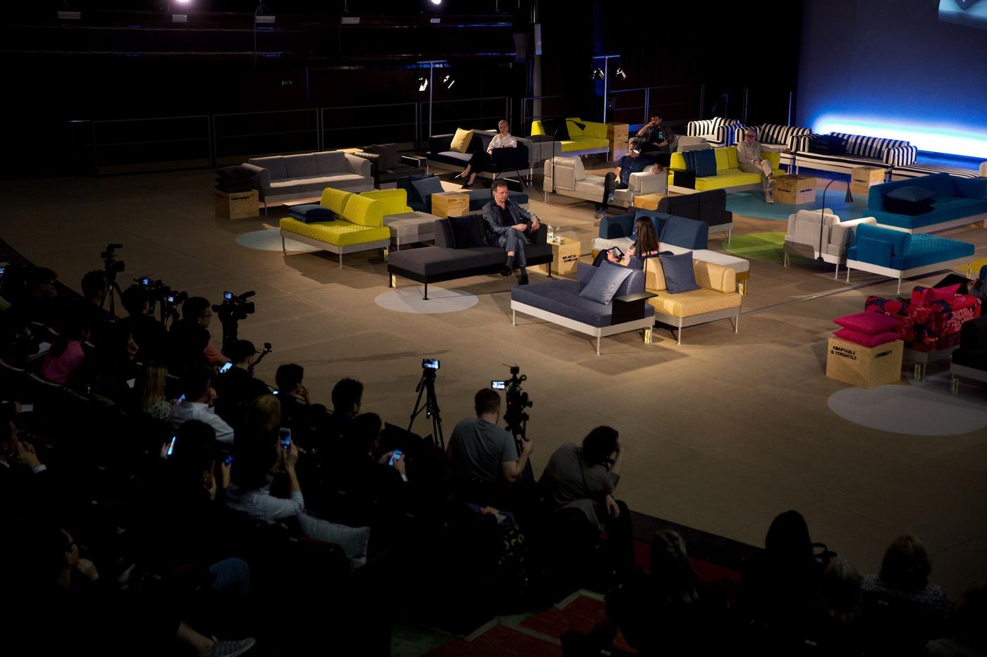 A stage in an event setting.