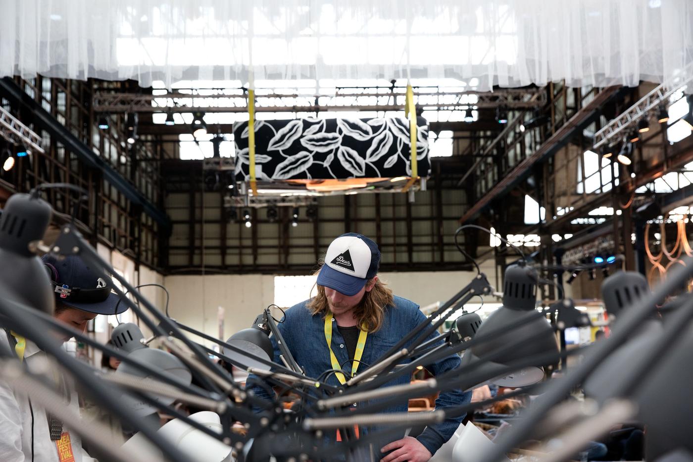 A person performing at an event.