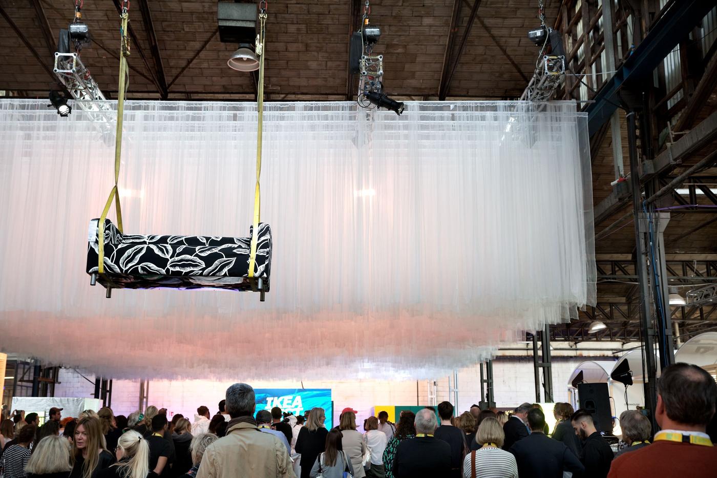 A stage in an event setting.