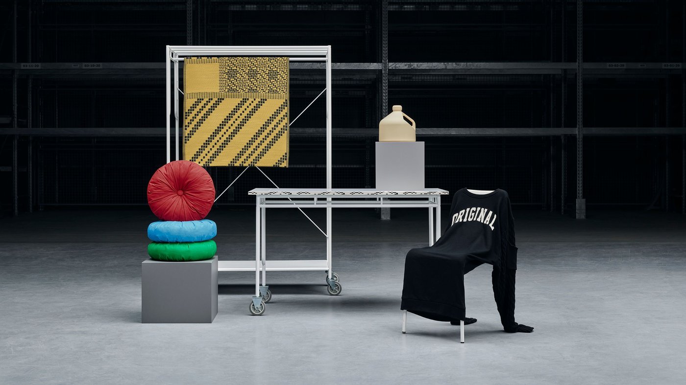 SAMMANKOPPLA collection products displayed in dark, dramatically lit studio space.