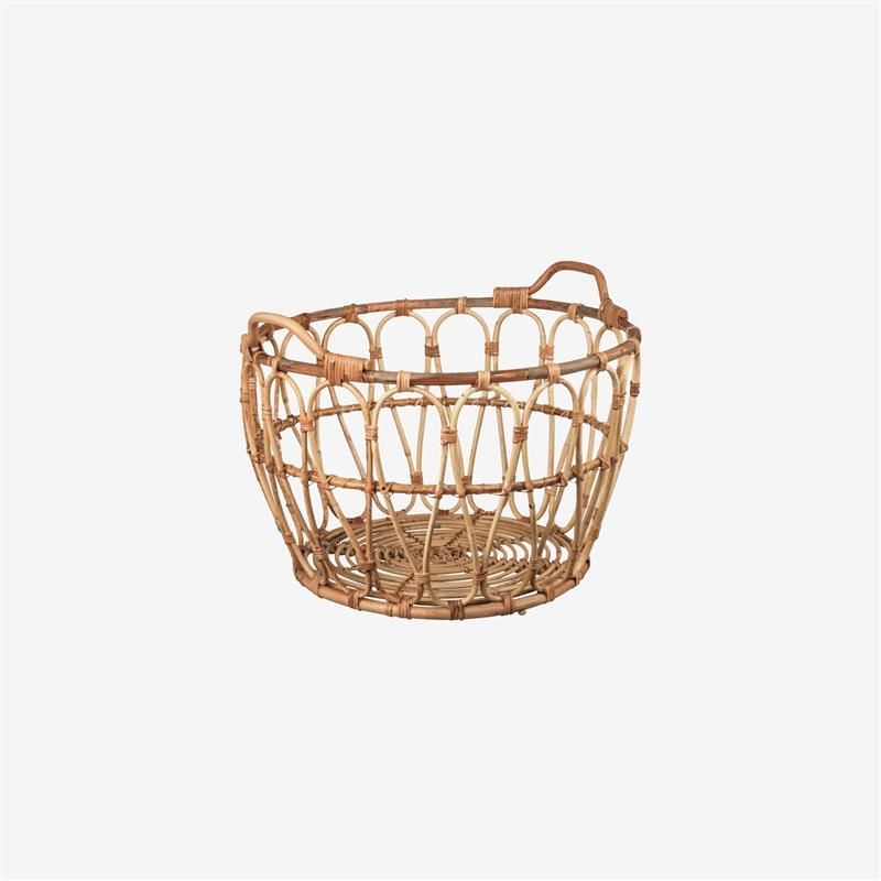 A SNIDAD basket on a grey background.