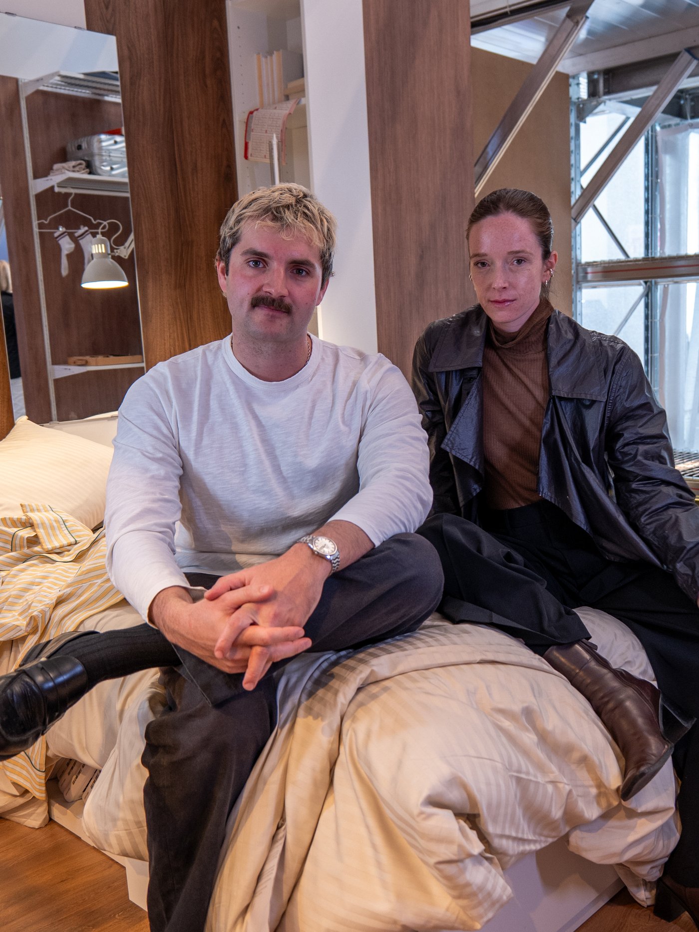 Portrait of Ben Lippett and Charlotte Taylor.