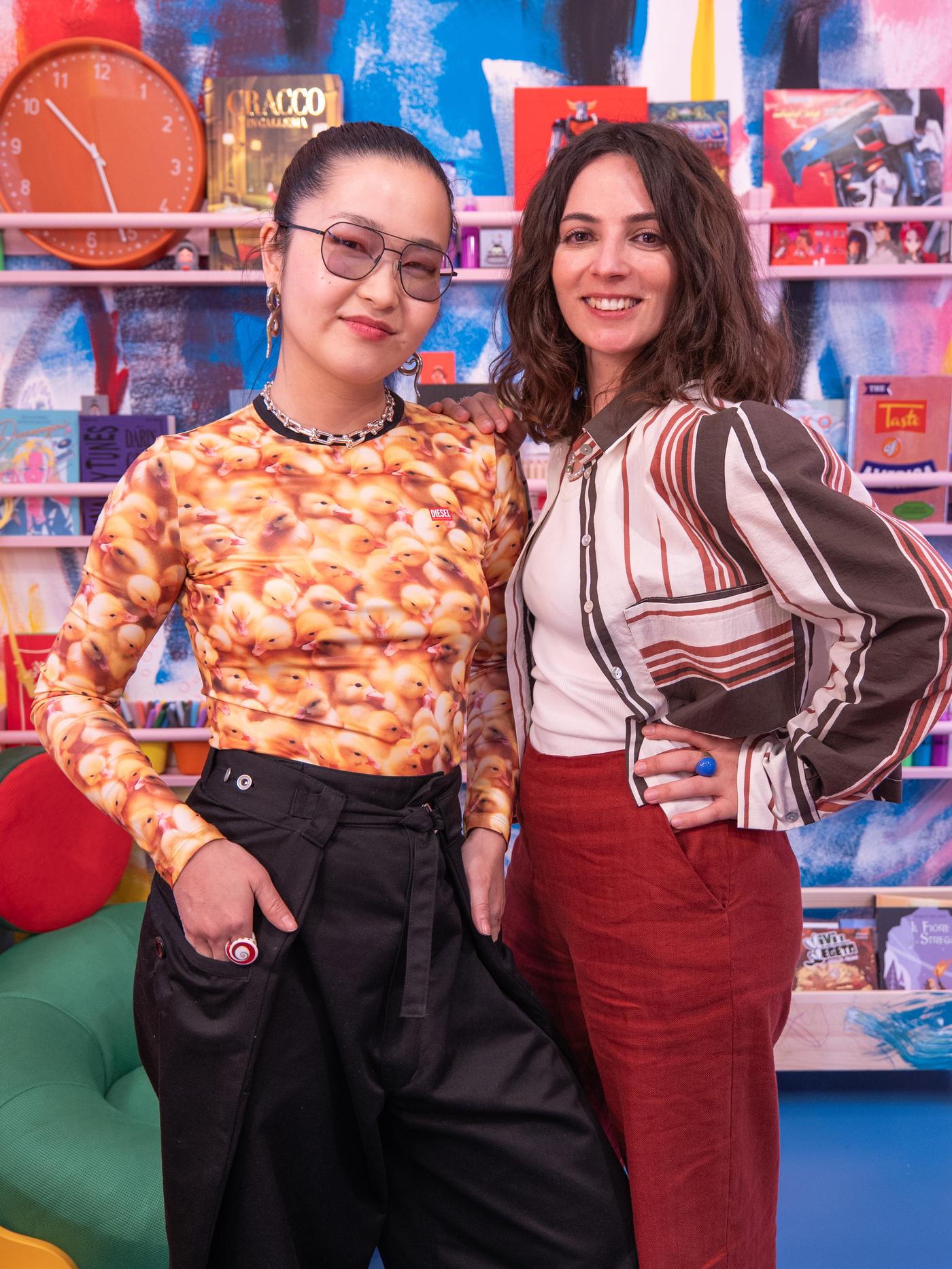 Portrait of Lydia Chan and Alessandra Lauria.