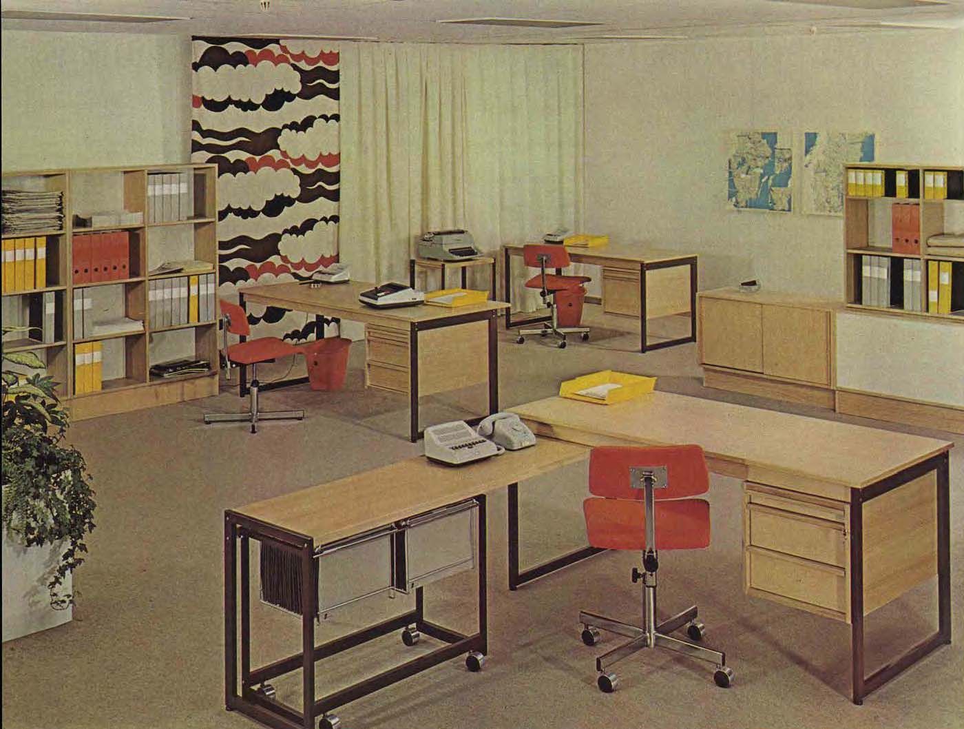 A small business office in the 1973 IKEA catalogue