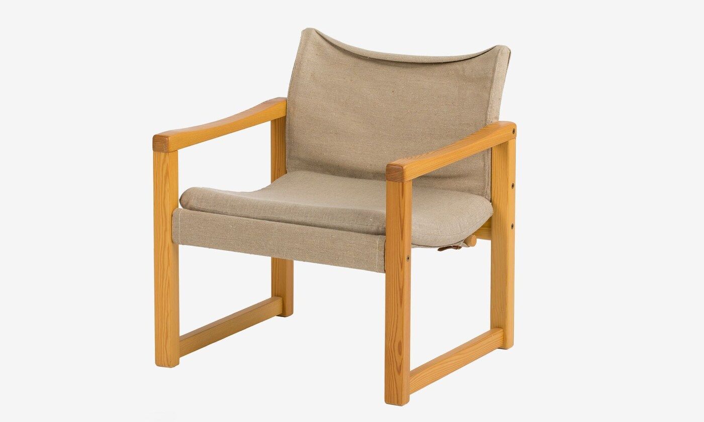 DIANA chair in fabric and wood