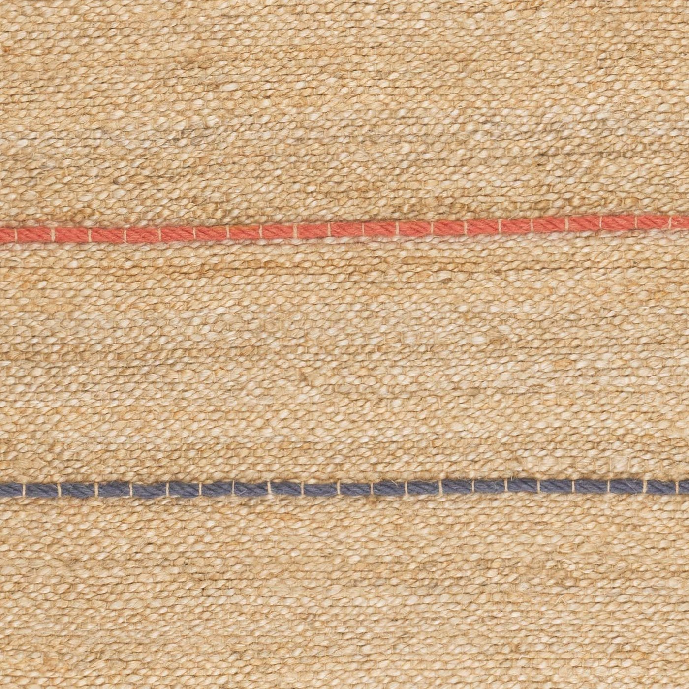 Flatwoven texture with colourful stripes.