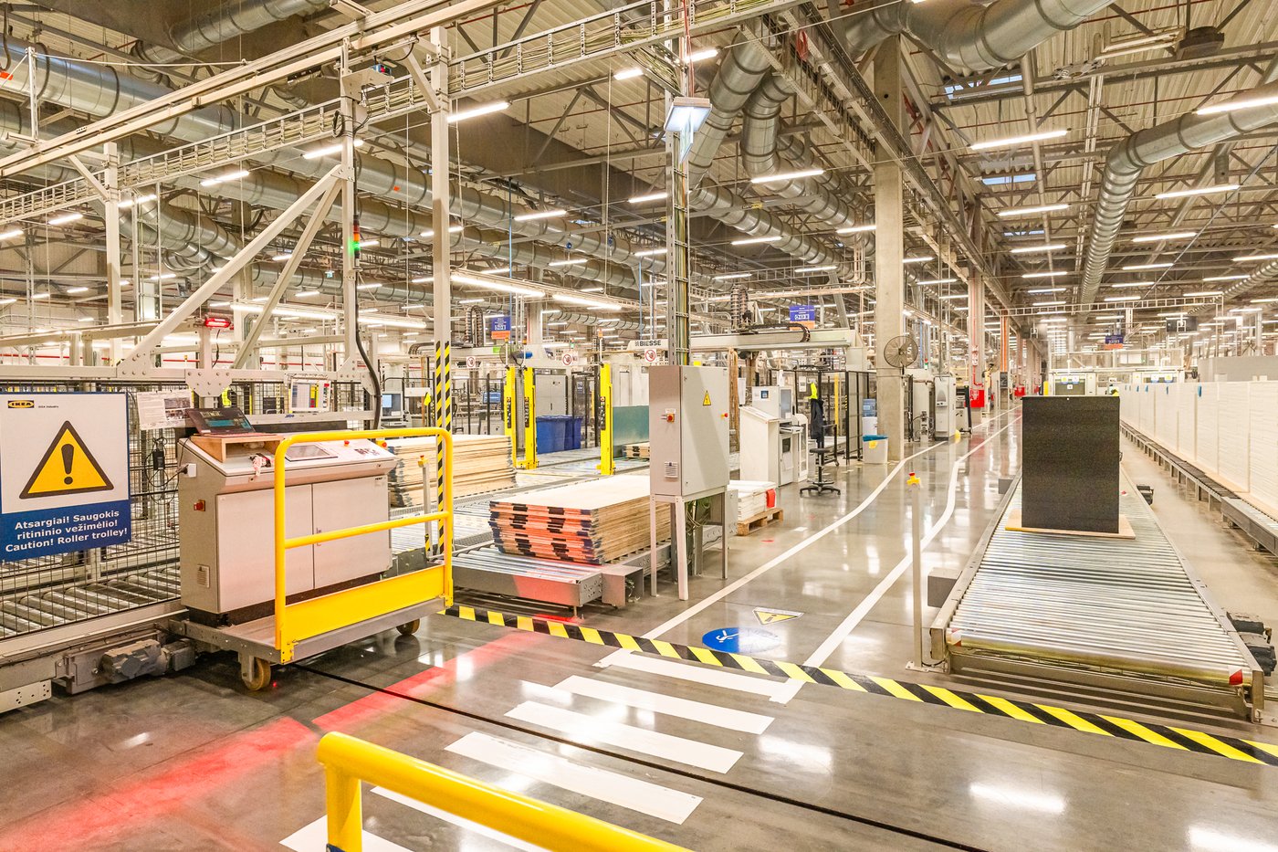 Inside the IKEA Industry factory in Kazlų Rūda.