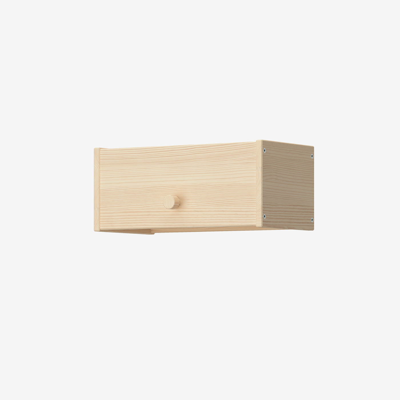 The RAGGBERG coat rack with shelf in solid pine.