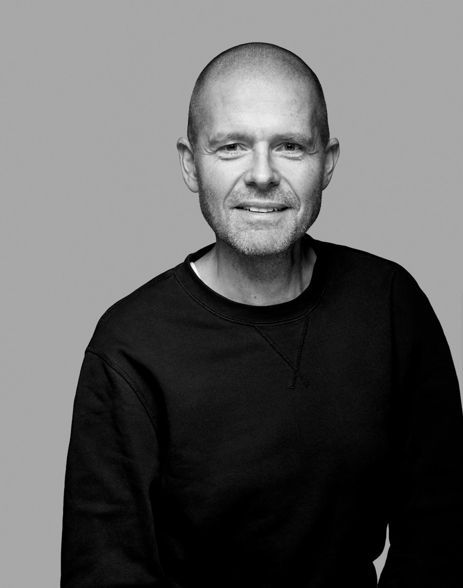 A black and white image of Ola Wihlborg