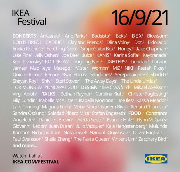 Poster for IKEA Festival 2021