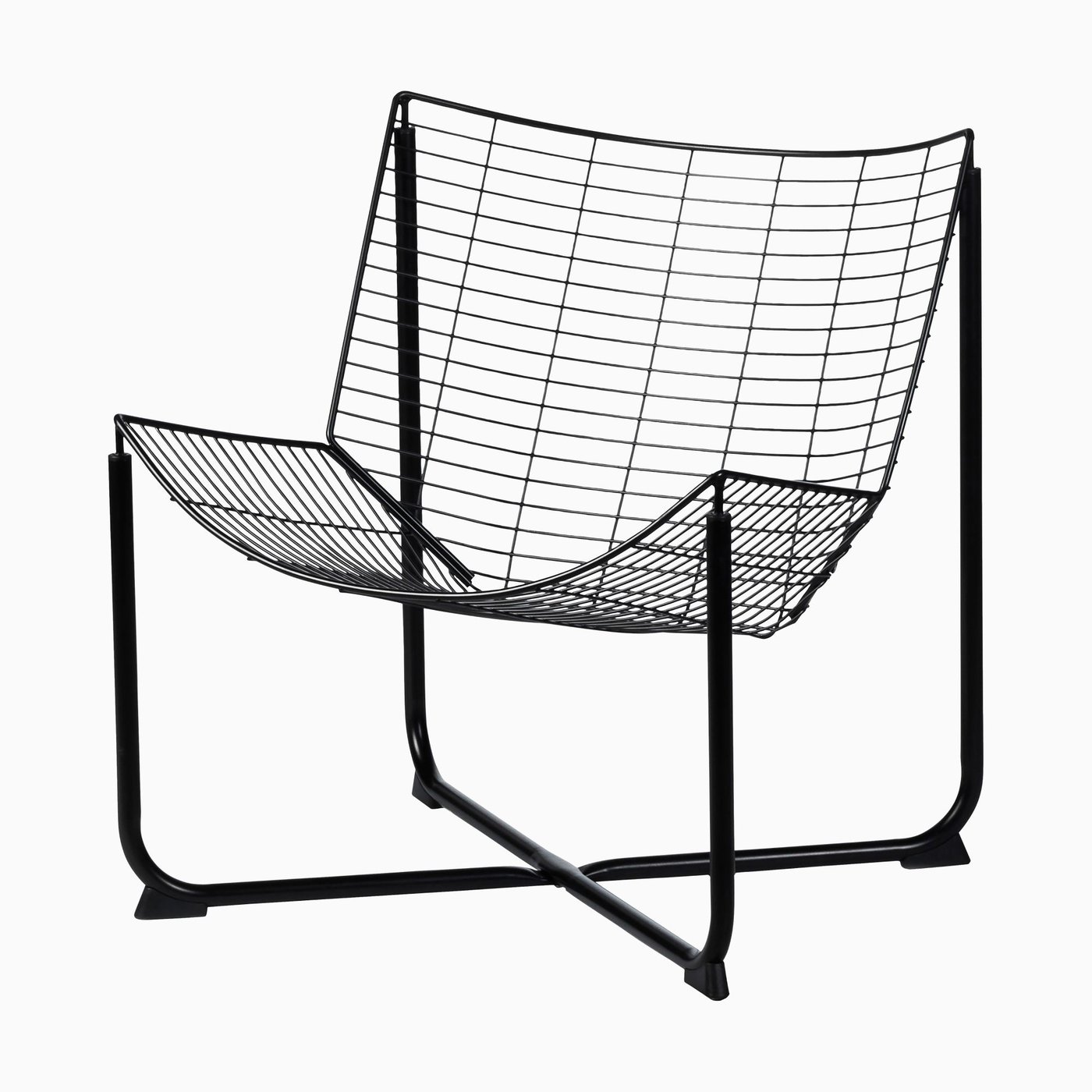 A black SKÅLBODA armchair on a light grey background.