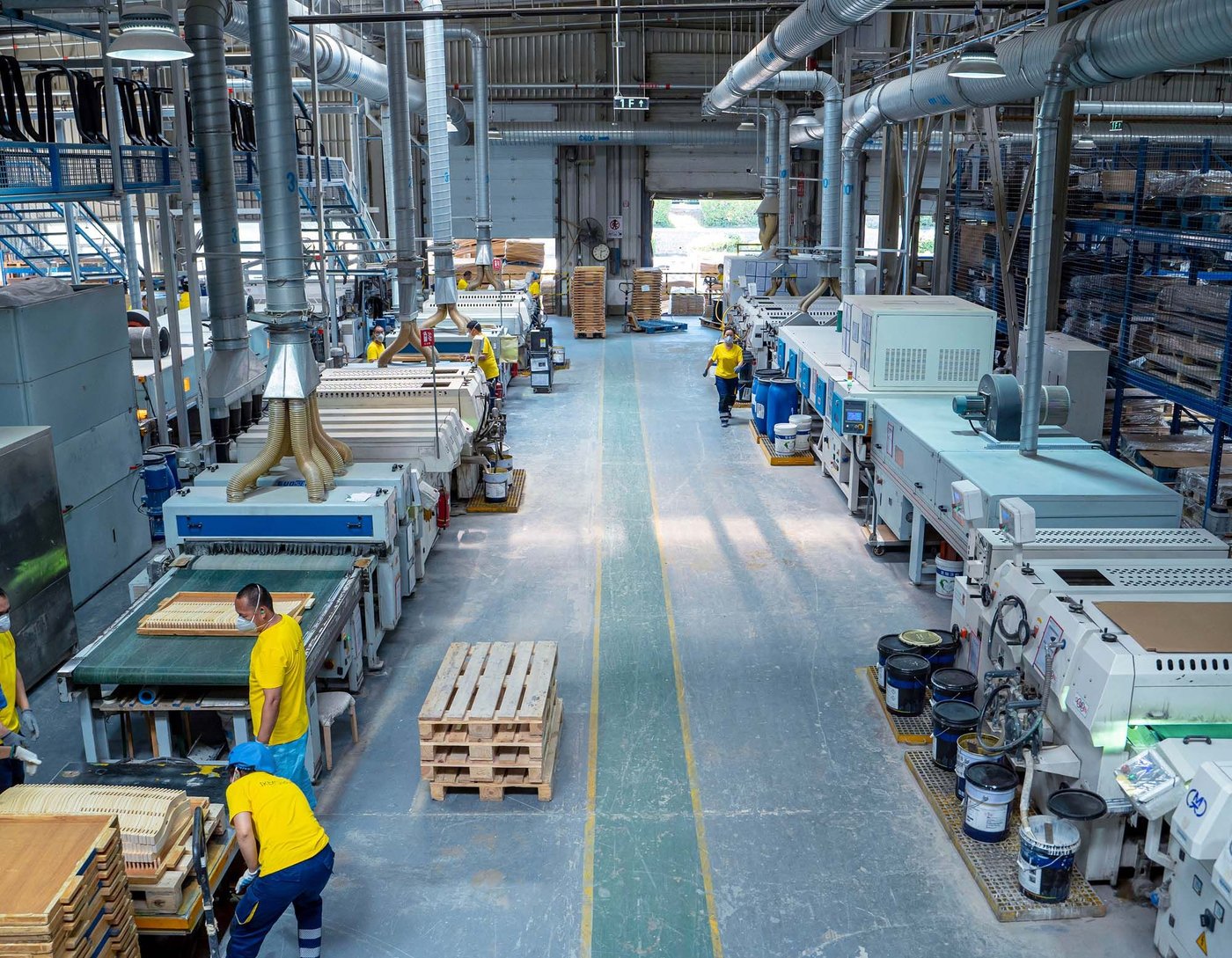 A view inside the Dalian factory.