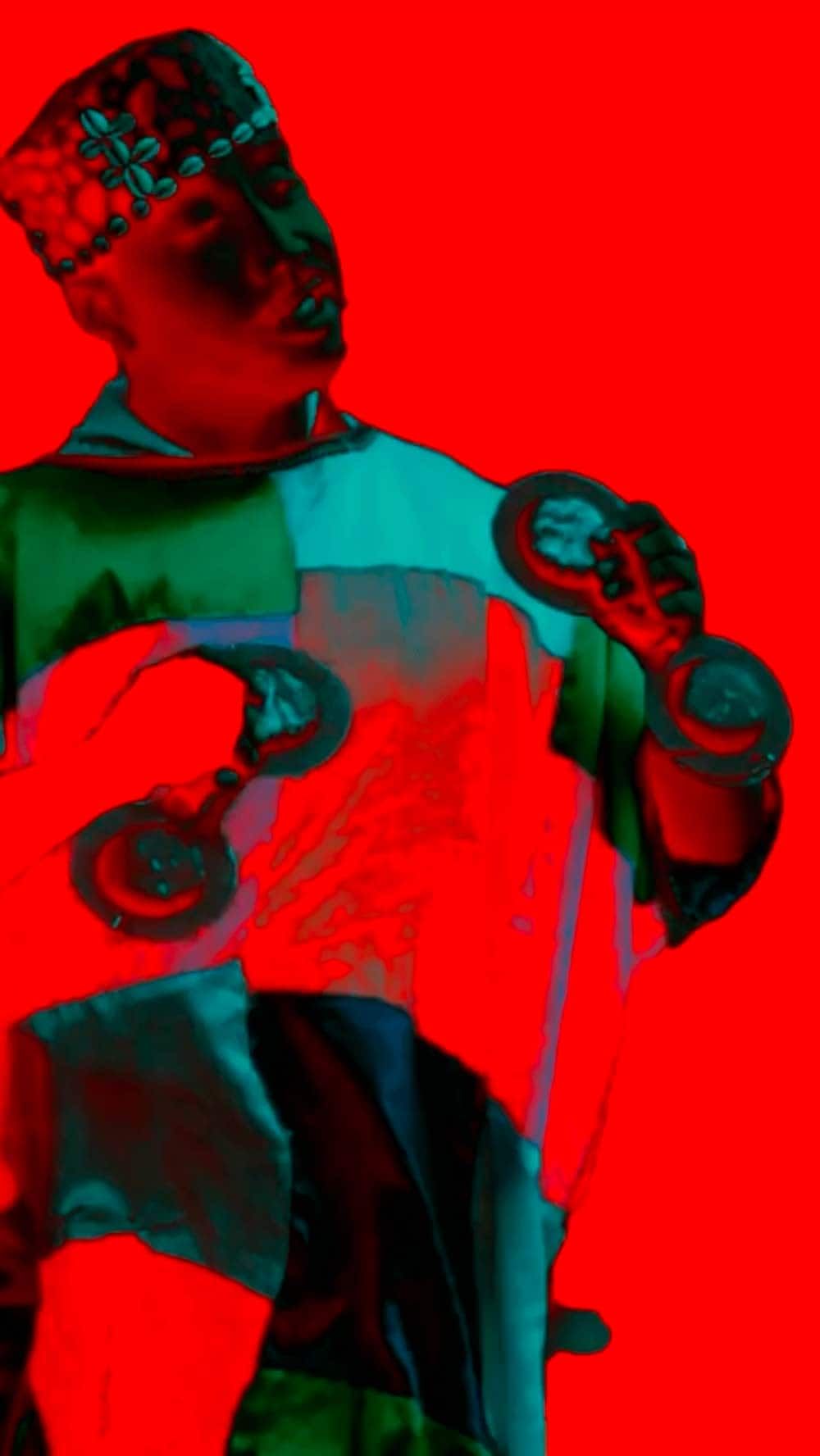 A man dancing.