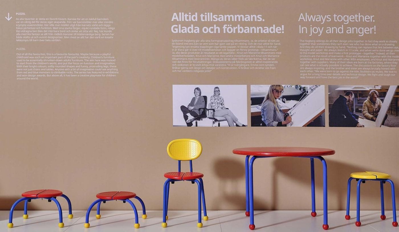 KOBRA childrens furniture on display at the IKEA Museum