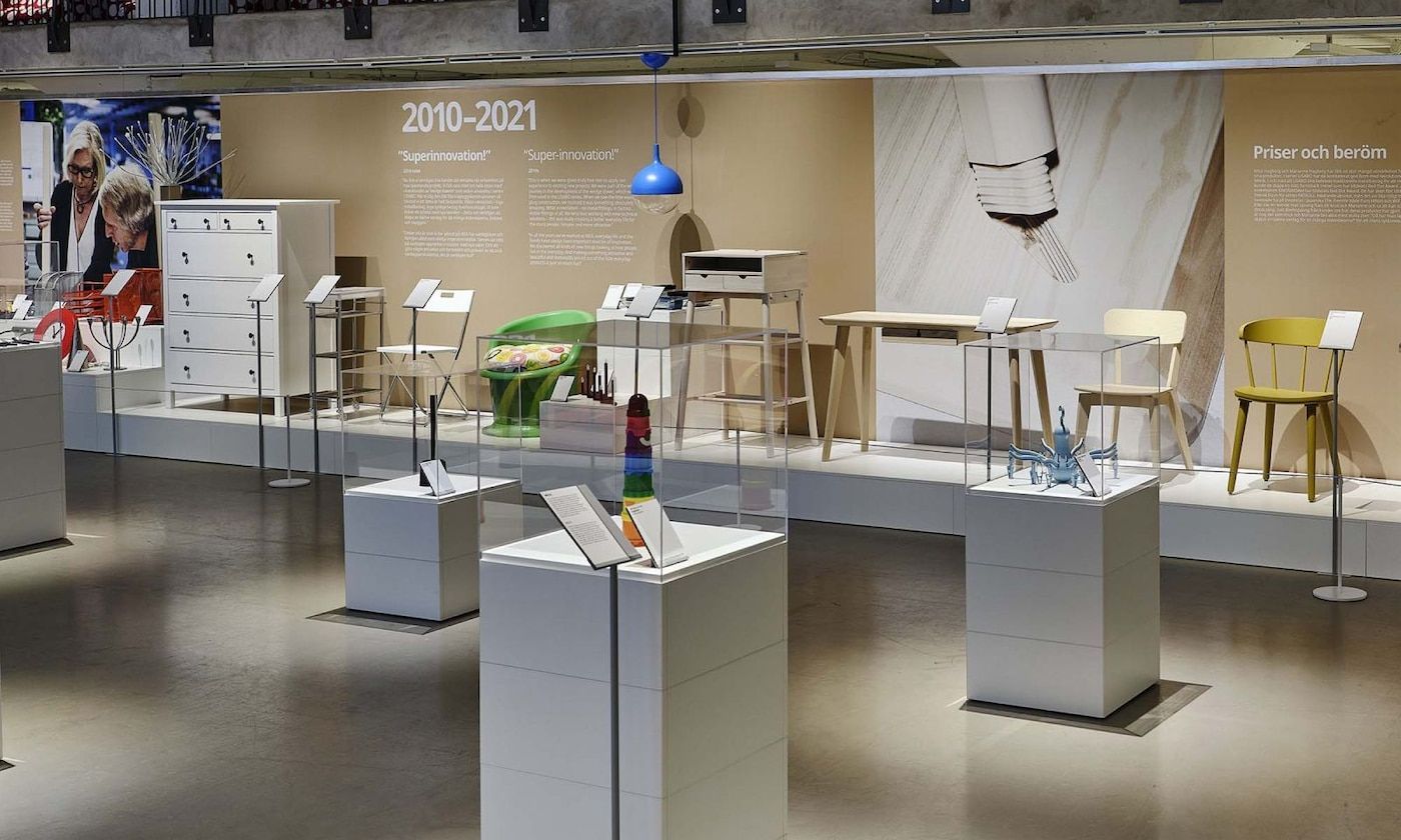 Hagberg + Hagberg exhibition. Furniture on display