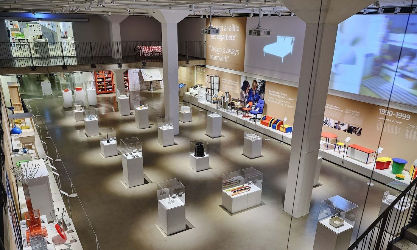 Arial view of the Hagberg + Hagberg exhibition at the IKEA Museum