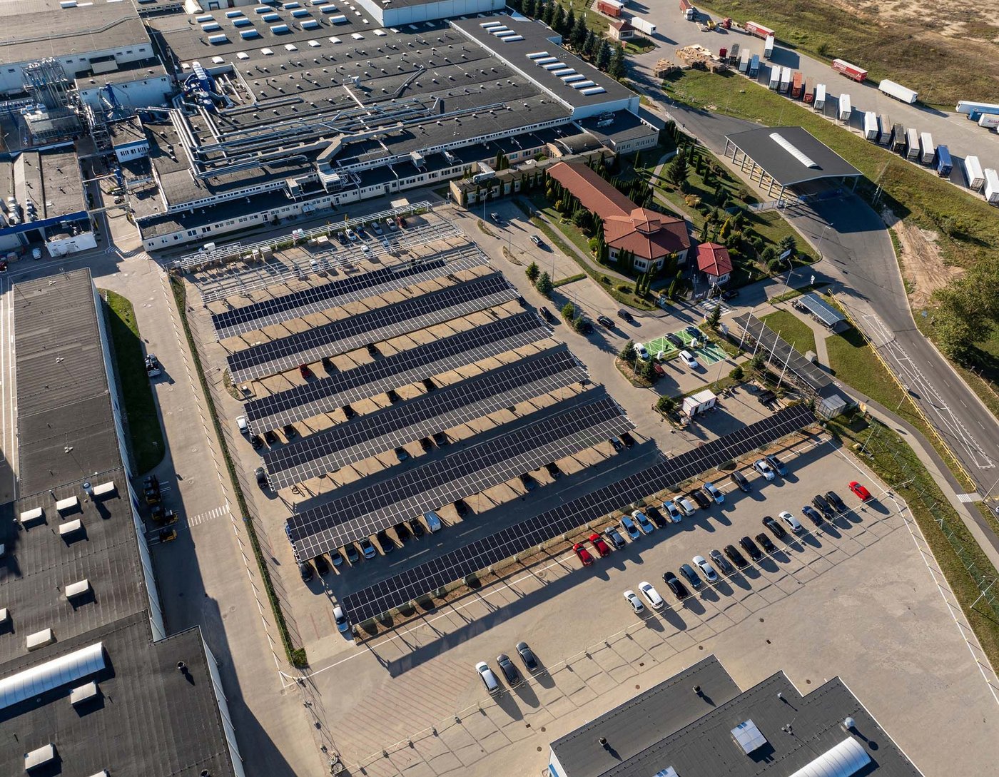 An aerial view of the IKEA Industry site in Lubawa.