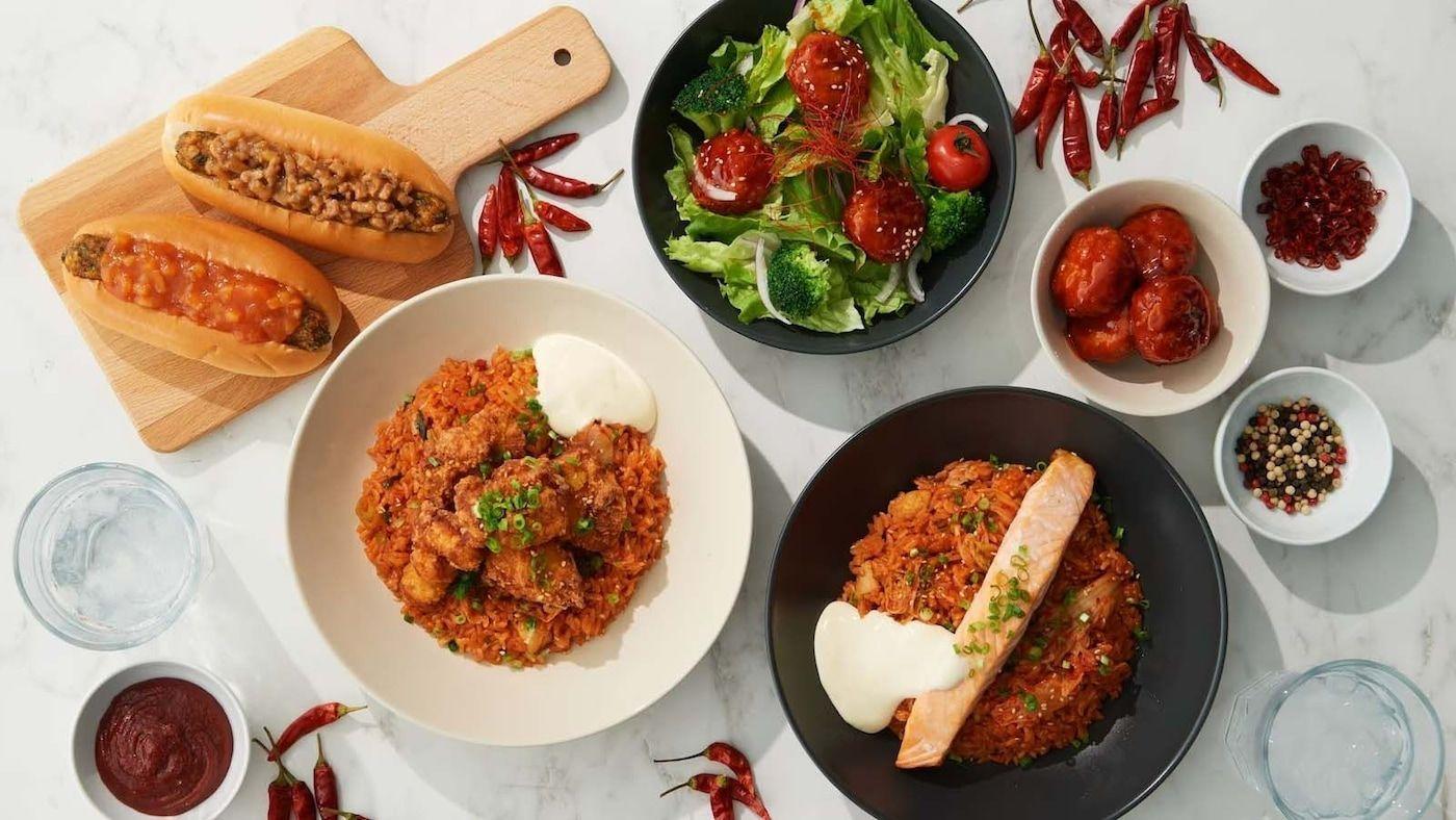 Spicy food on a table from the Japanese Spicy Food Fair
