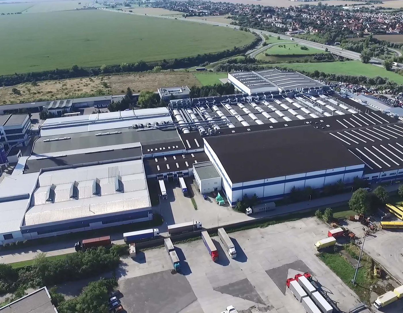 The IKEA Industry site in Trnava, seen from above.