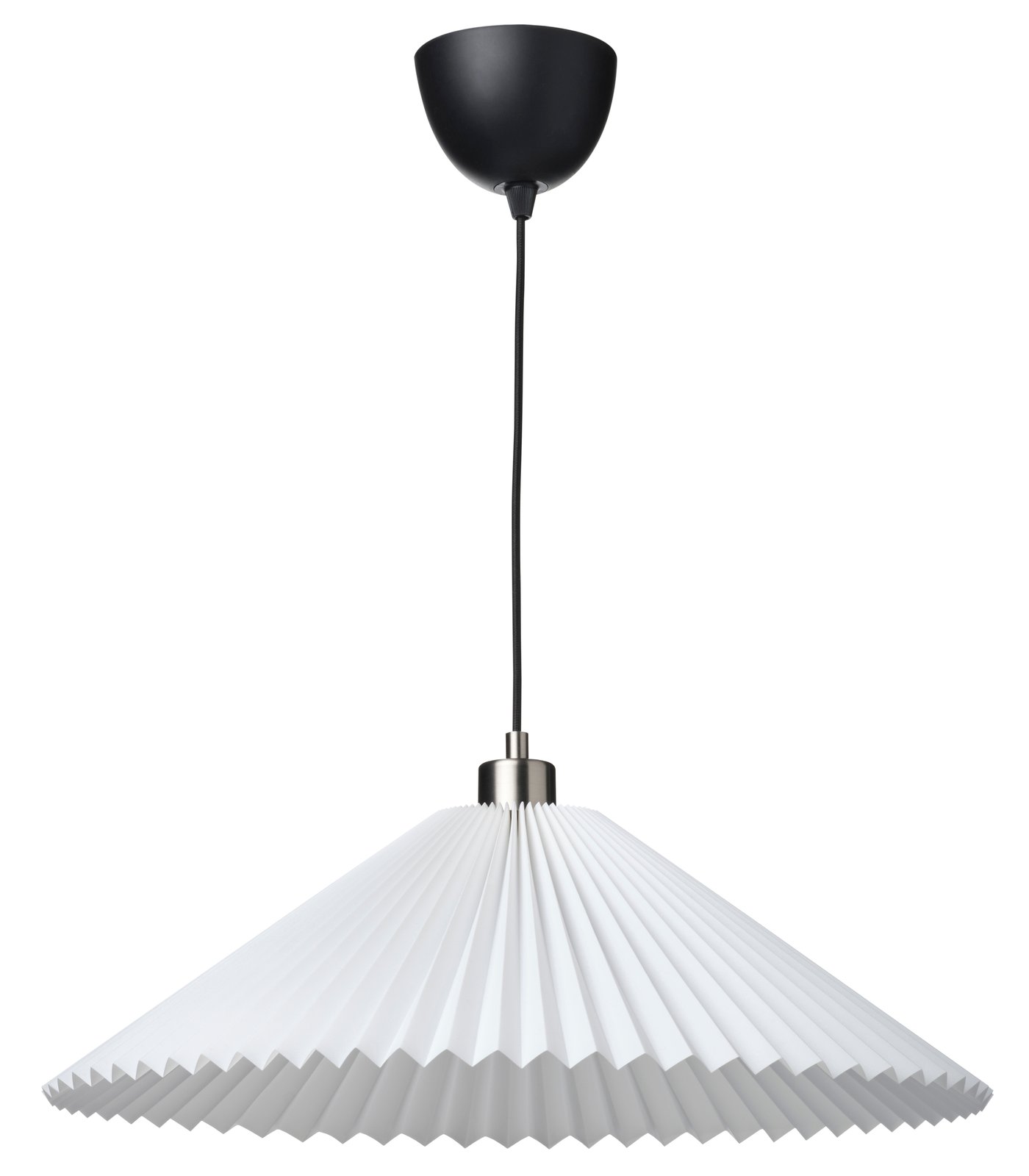 KUDDLAVA/SKAFTET visilica, plisirano bijela, 59 cm