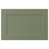 AXSTAD zelena fronta ladice, mat površina, umetnuta ploča, pravokutni oblik.