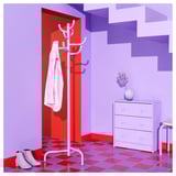 BONDSKÄRET Stalak za šešir/kaput, lila, 175 cm