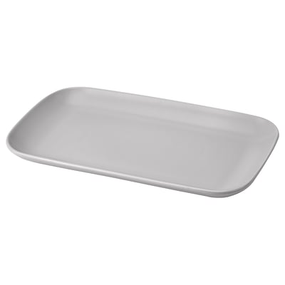 FÄRGKLAR Tanjur, mat svijetlo siva, 30x18 cm